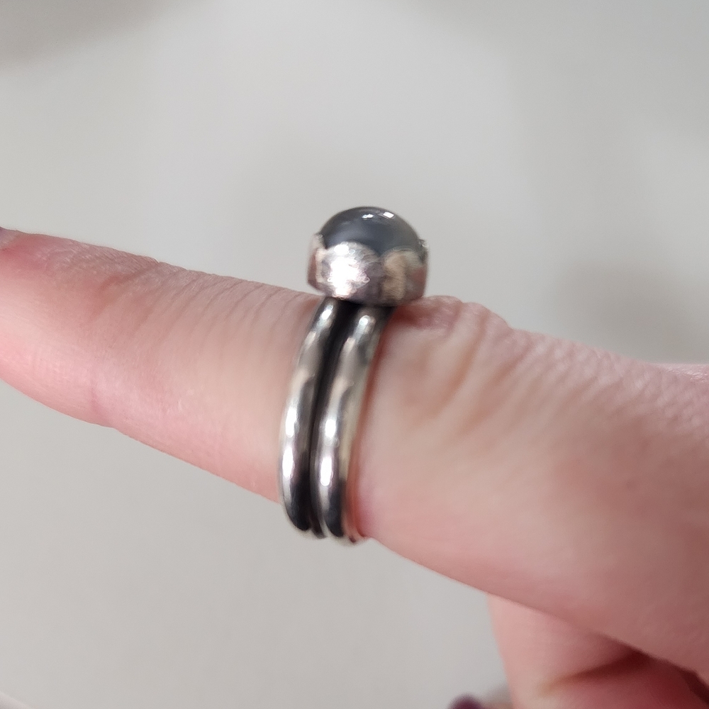 Silver Moonstone Ring - image 6